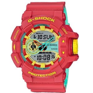Casio G Shock Breezy Rasta Color Series Analog/Digital GA-400 SERIES